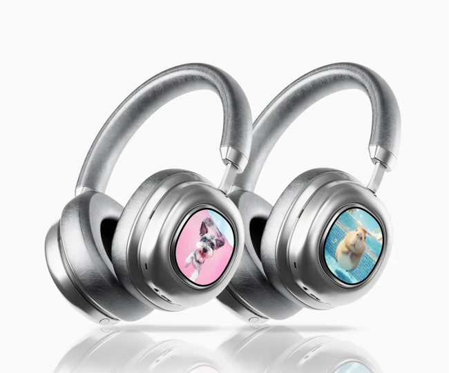 MORRORART VWS X1 Бездротові Bluetooth накладні навушники з дисплеєм